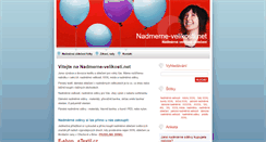 Desktop Screenshot of nadmerne-velikosti.net