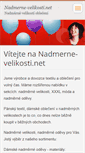 Mobile Screenshot of nadmerne-velikosti.net