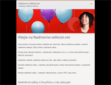 Tablet Screenshot of nadmerne-velikosti.net